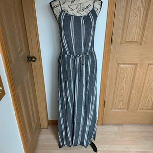 Gap Stripped Spaghetti Strap tank long dress